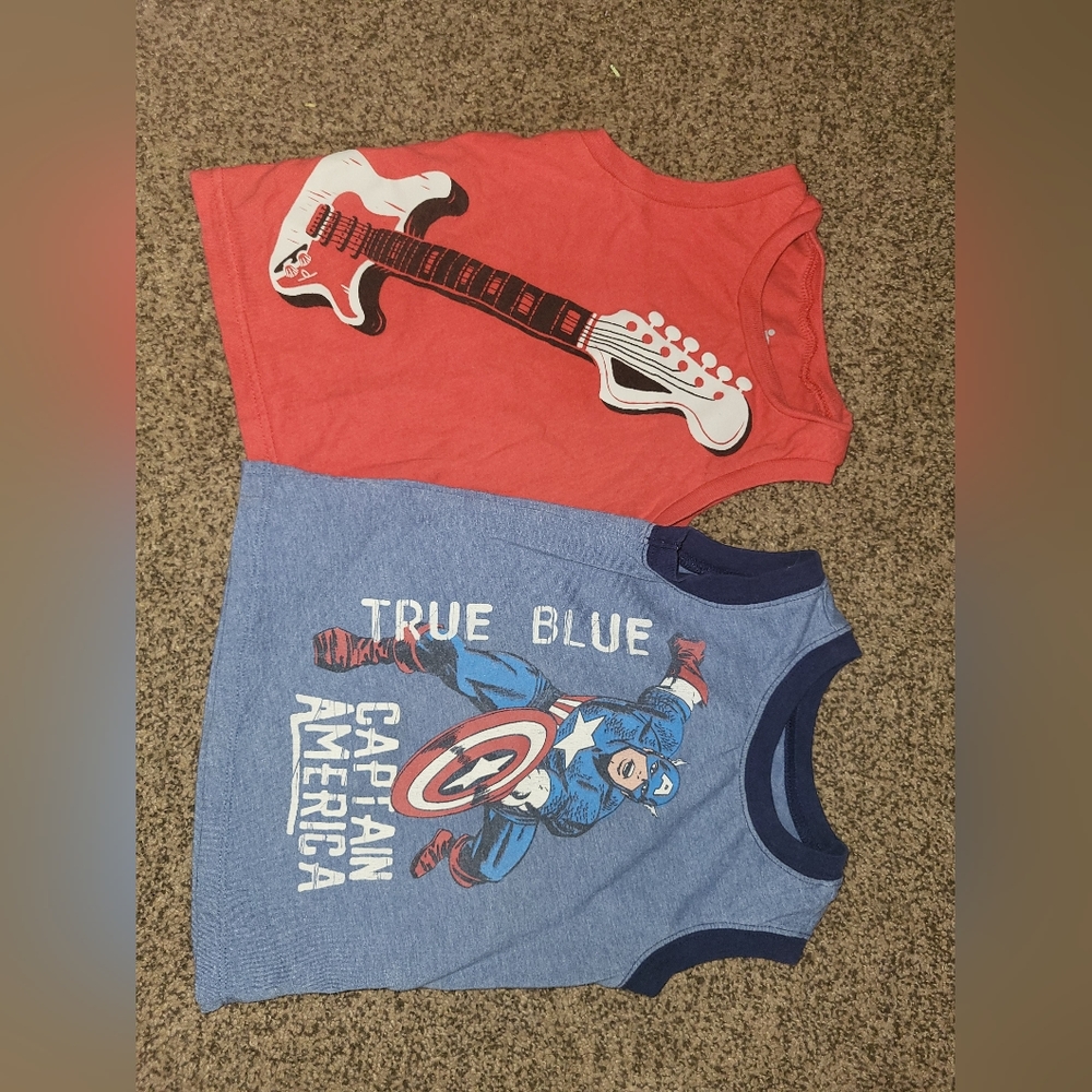 Toddler boys sleeveless shirts